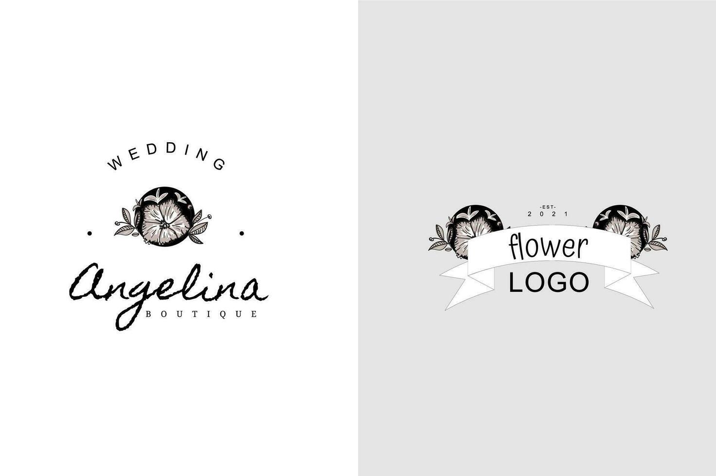 hand drawn beautiful vector logo graphic pack