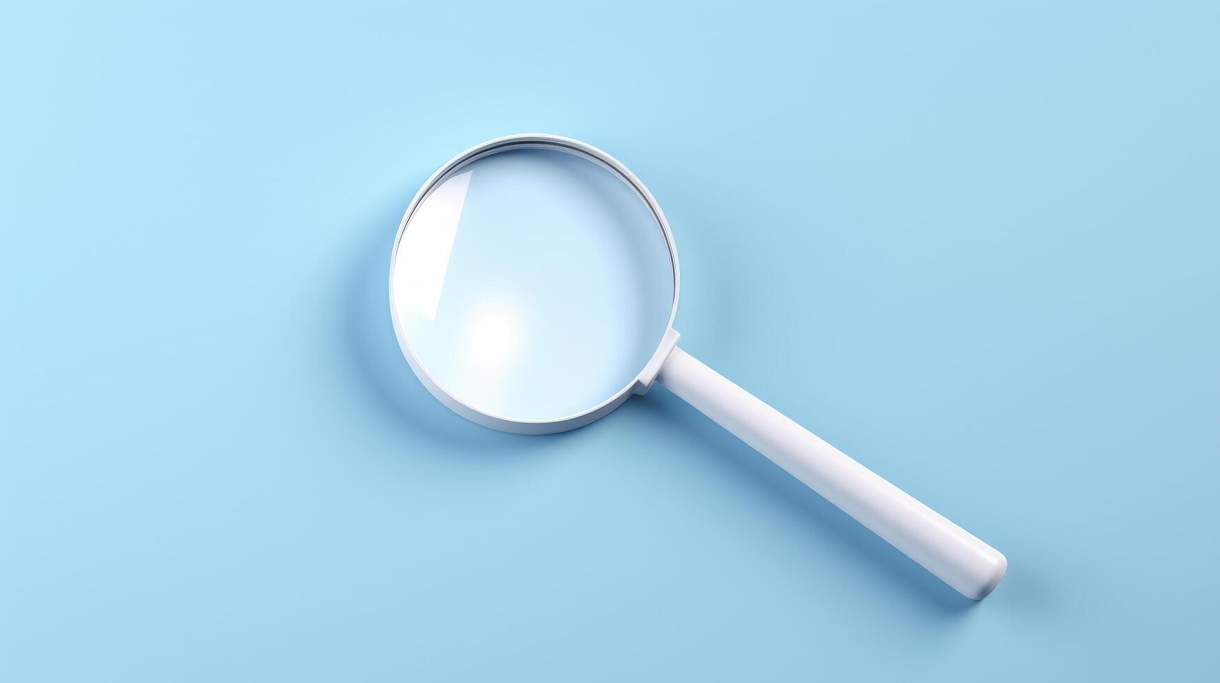 magnifying Glass Searching for a New Job or Employee, We Are Hiring, Job Vancancy Concept. photo