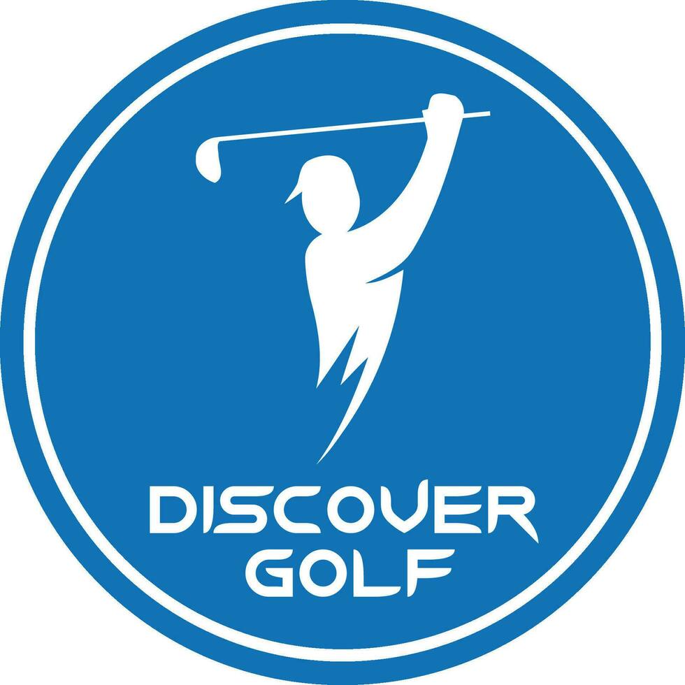 golf juego logo vector