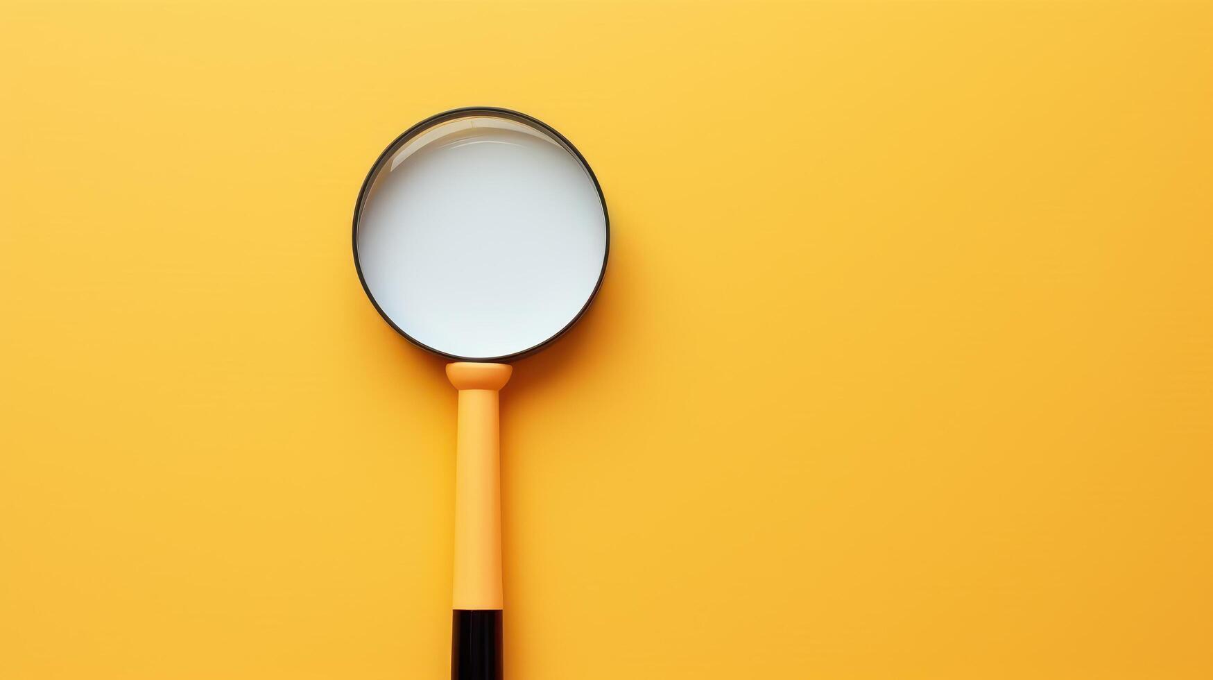 magnifying Glass Searching for a New Job or Employee, We Are Hiring, Job Vancancy Concept. photo