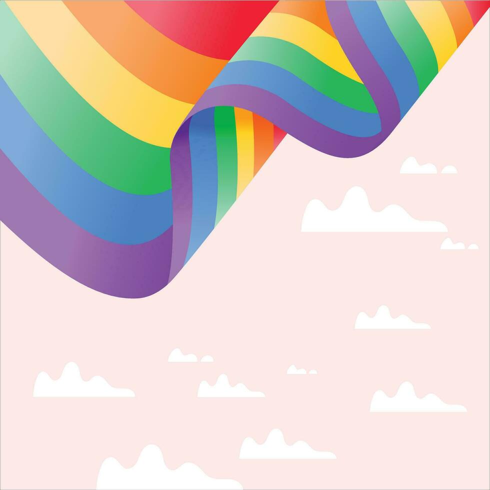 Lgbt flag colour community gay and lesbian vector