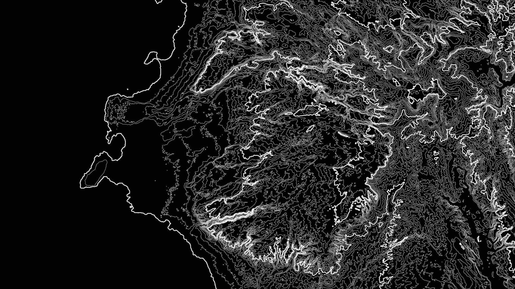 línea de topografía. montaña senderismo.oscuro topográfico mapa concepto con espacio para tu Copiar. 3d cartografía concepto antecedentes. mapa Bosquejo infografia.mundo mapa modelo. valores vector ilustración