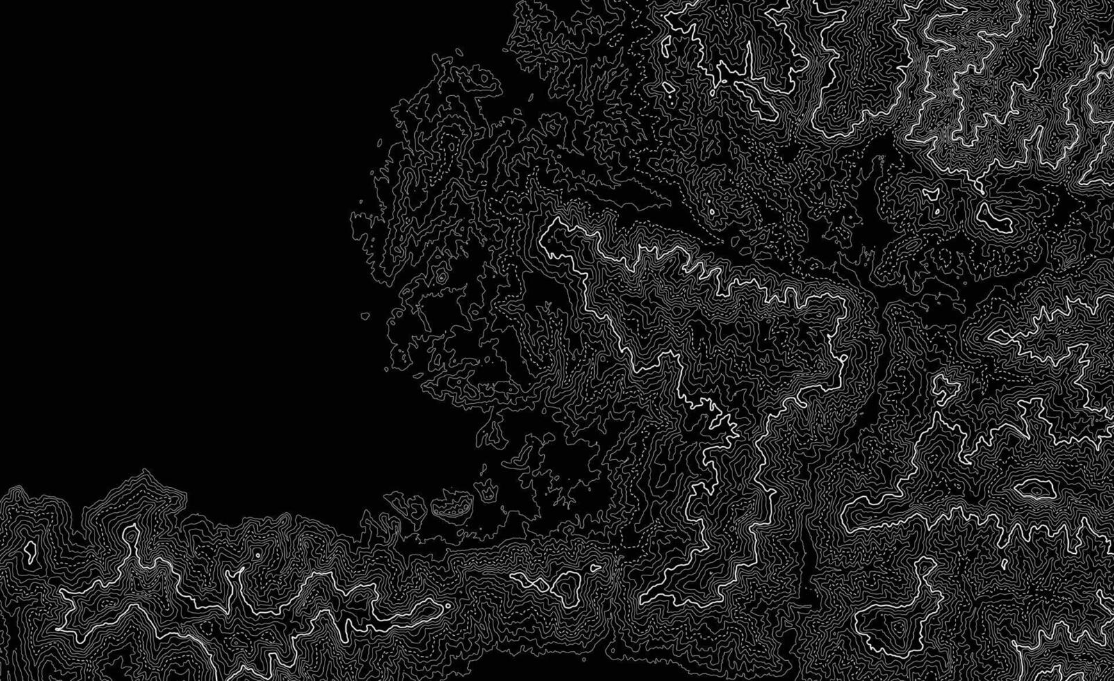 Line of topography. Mountain hiking.Dark topographic map concept with space for your copy. 3D Cartography concept background. Map mockup infographics.World map Template. Stock vector illustration