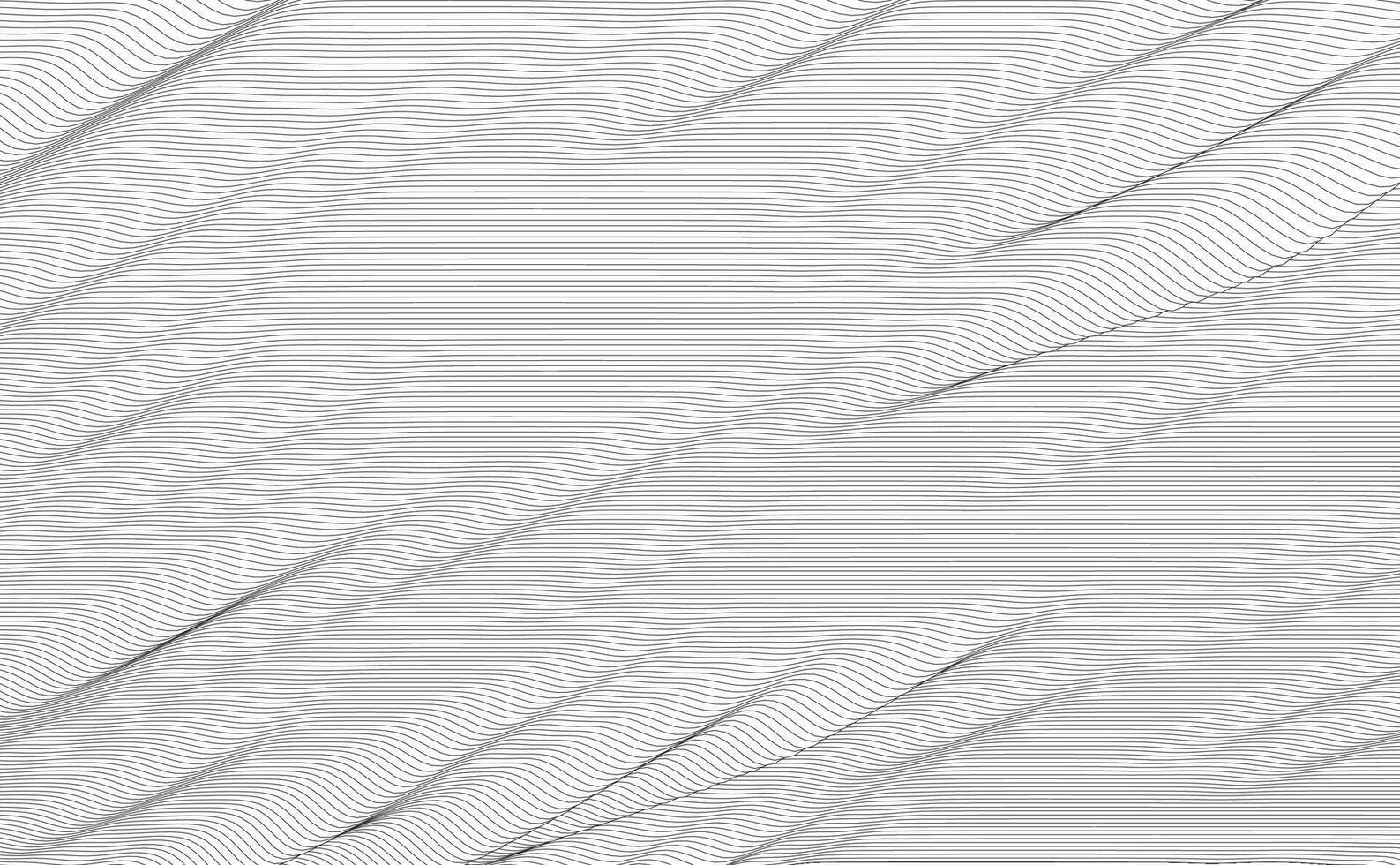 Abstract continuous lines drawing on white as background. Vector