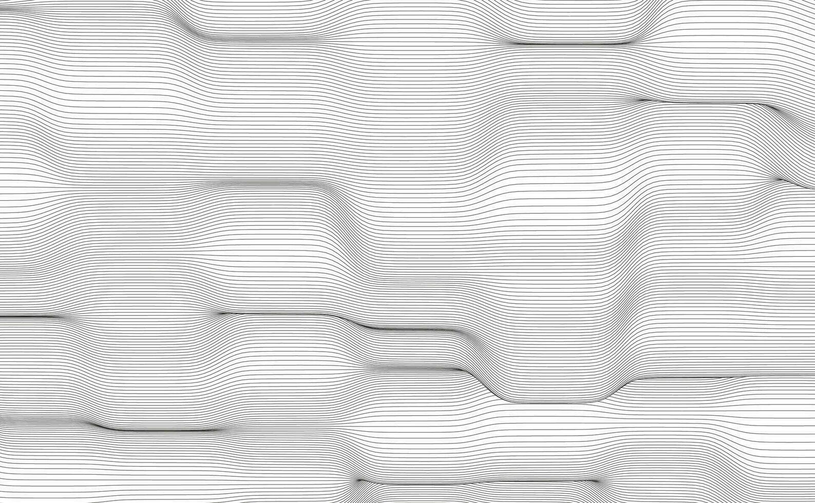 Abstract continuous lines drawing on white as background. Vector