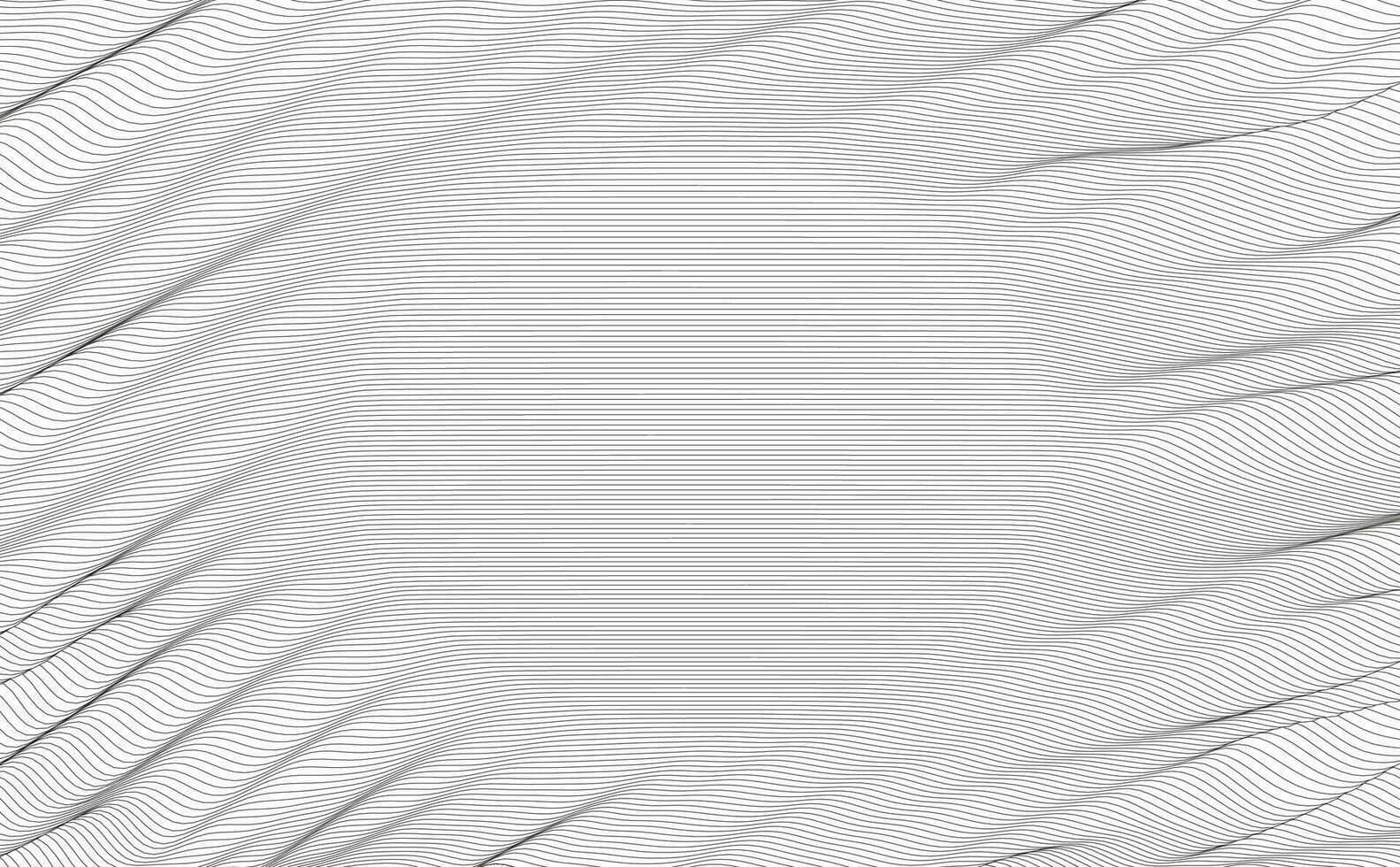Abstract continuous lines drawing on white as background. Vector