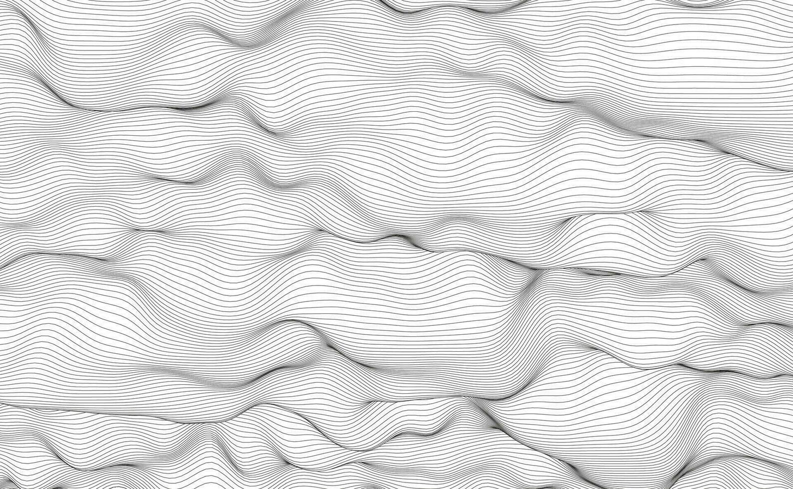 Abstract continuous lines drawing on white as background. Vector