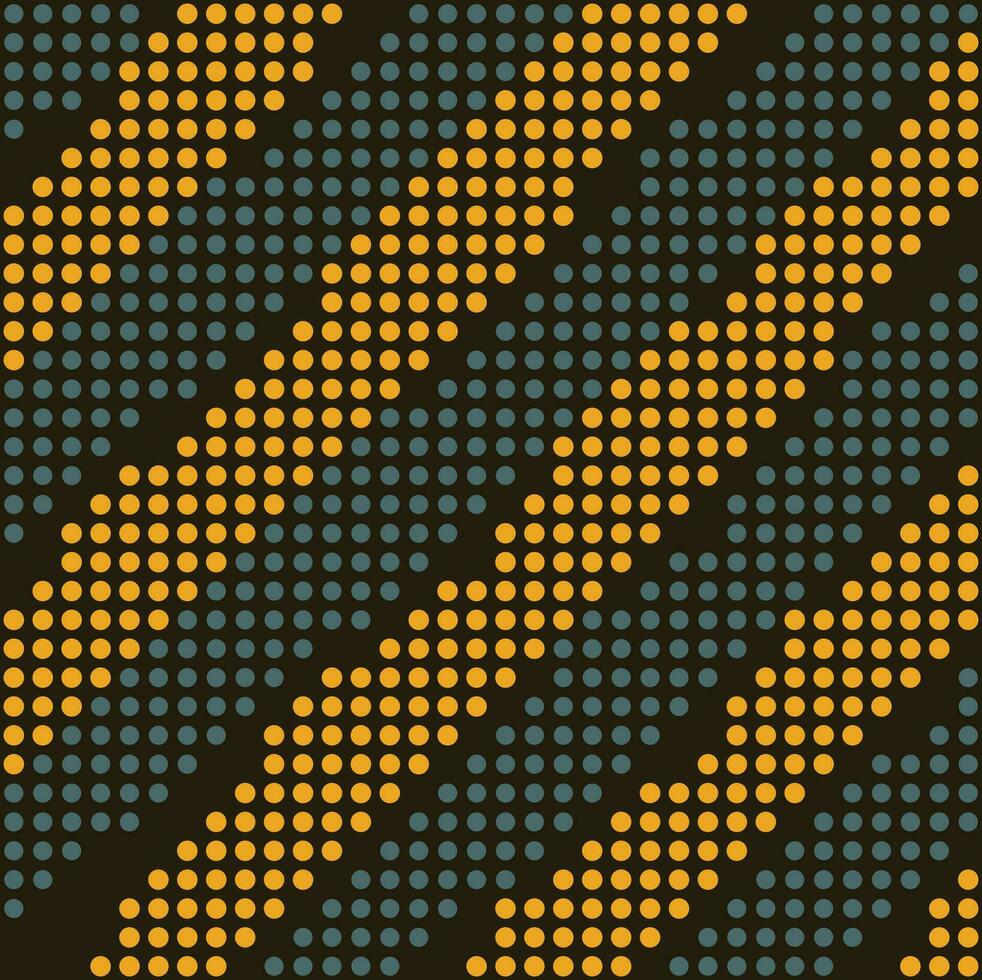 Vector geometric seamless pattern. Modern geometric background with dot waves.
