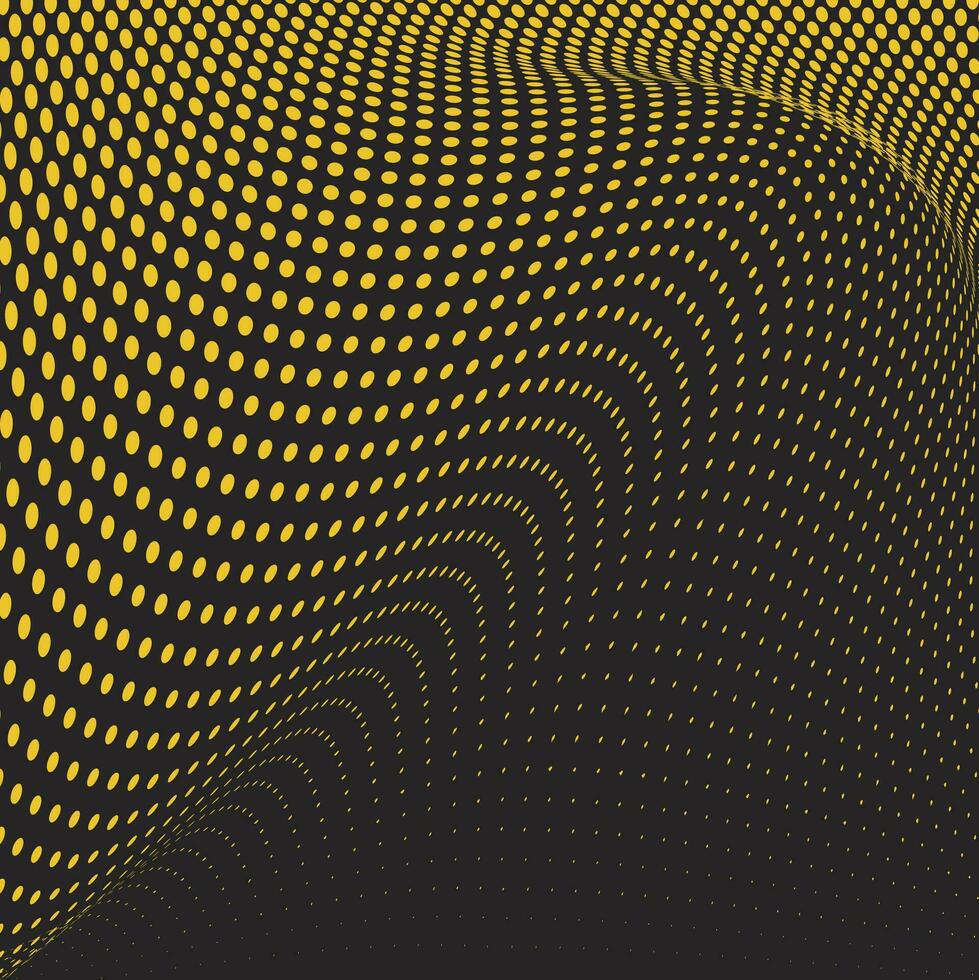 Vector geometric seamless pattern. Modern geometric background with dot waves.