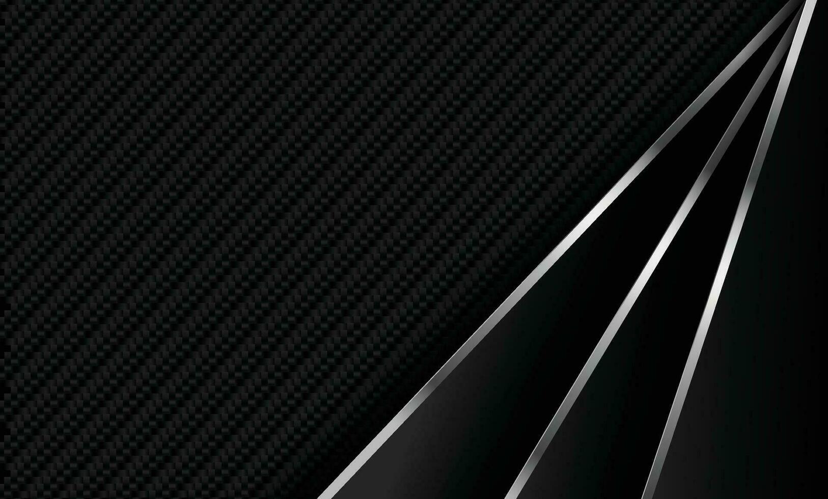 Black premium abstract background with luxury dark lines and darkness geometric shapes. Modern exclusive background for poster, banner, wallpaper and futuristic design concepts. Vector EPS