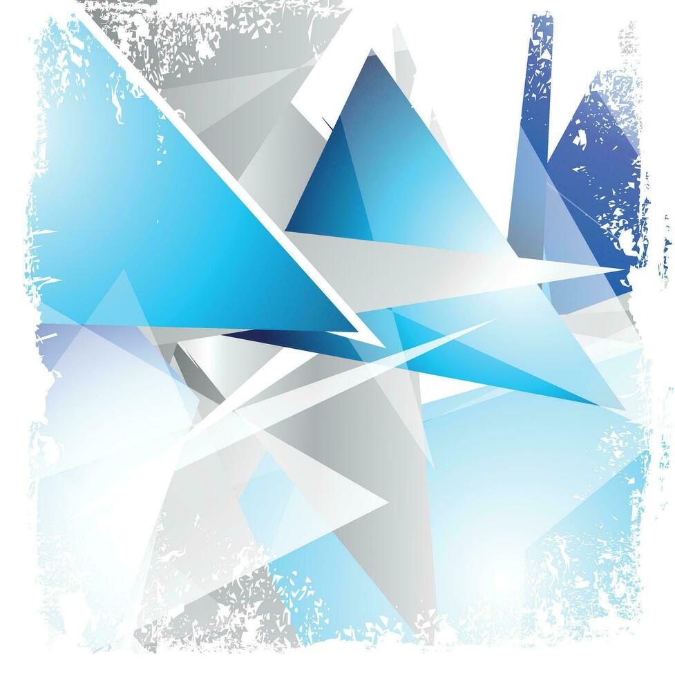 Blue modern geometrical abstract background vector