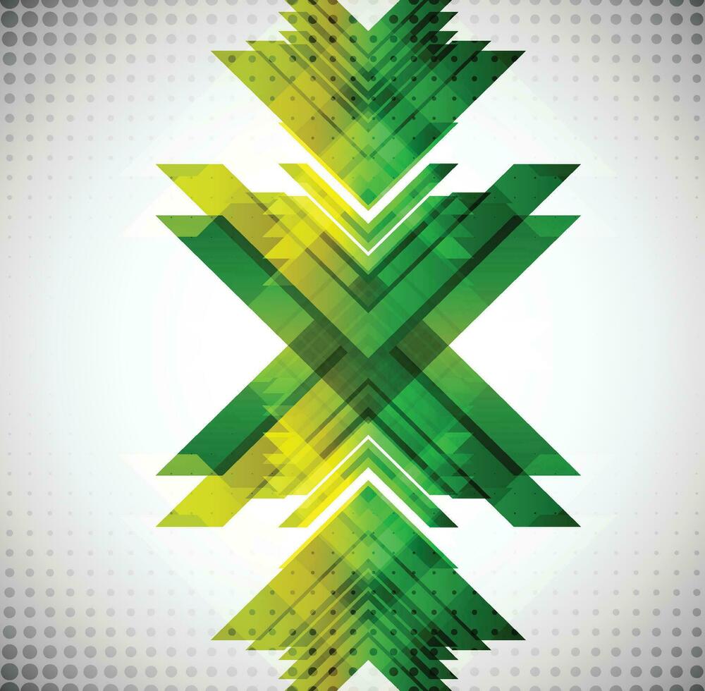Abstract yellow and green color background. Dynamic shapes composition. Eps10 vector