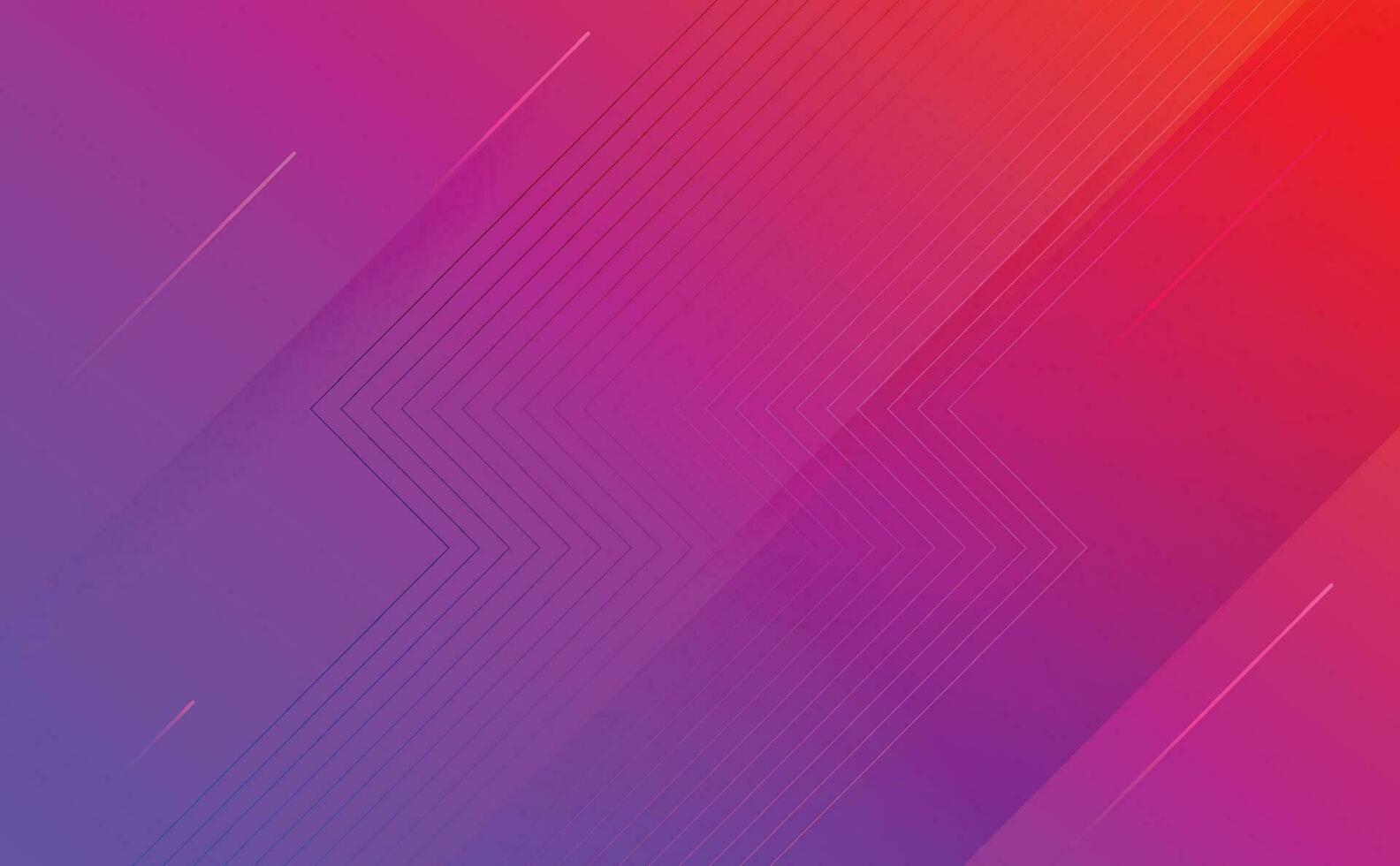 Red, pink and purple glowing wavy line pattern on dark blue background with copy space. Modern technology futuristic neon color concept. Abstract wide banner design. EPS10 vector