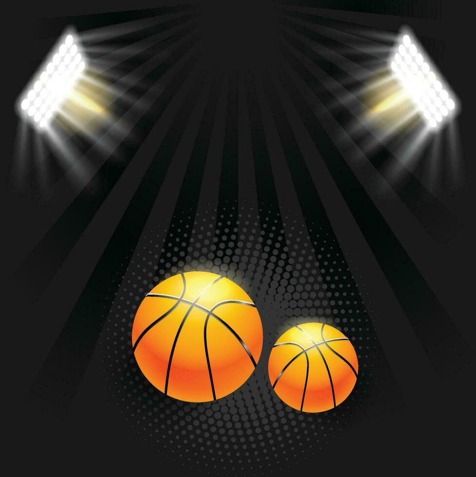 un vector ilustración de un baloncesto torneo concepto. eps 10 archivo contiene transparencias