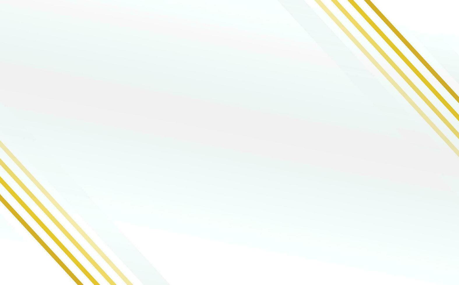 White luxury abstract background with golden lines and shadows. Premium vector illustration