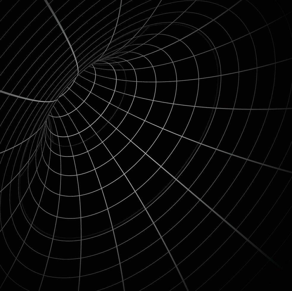 Vector particle big data visualisation of matrix. 3d rendering of cyberspace and visual energy. Computer structure analysis. Internet network and science, technology background vector.