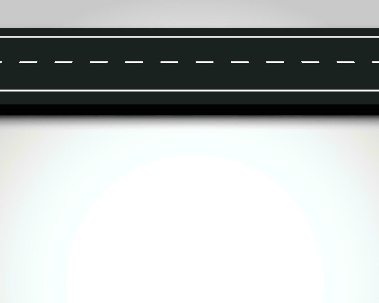 Winding Road on a White Isolated Background. Road way location infographic template vector