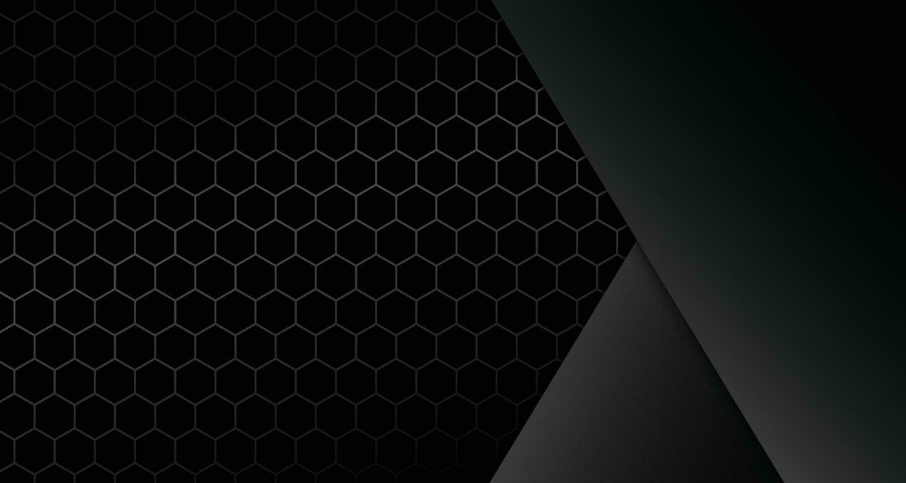 Abstract black texture background hexagon. gradient effect vector