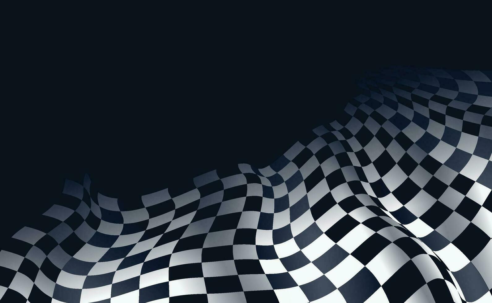 Wavy racing flag. Seamless and simple wavy racing flag. Vector for print and interior, seamless ornament.
