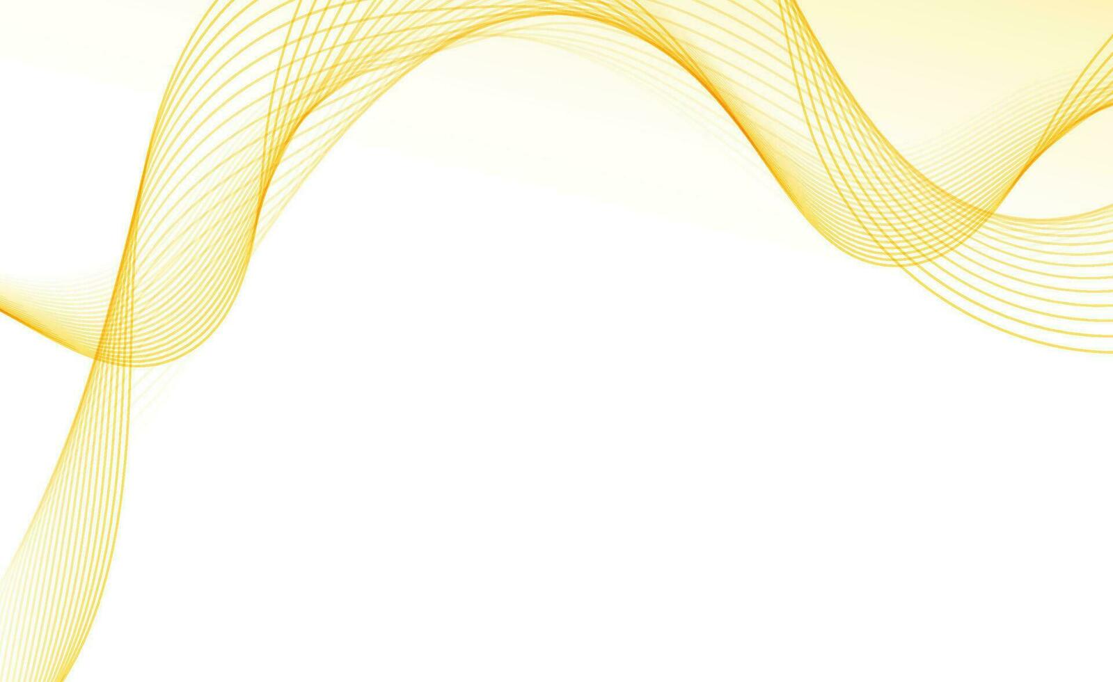 Abstract 3d template curved soft gold layered background with gold lines sparking with copy space for text. Luxury style. Vector illustration