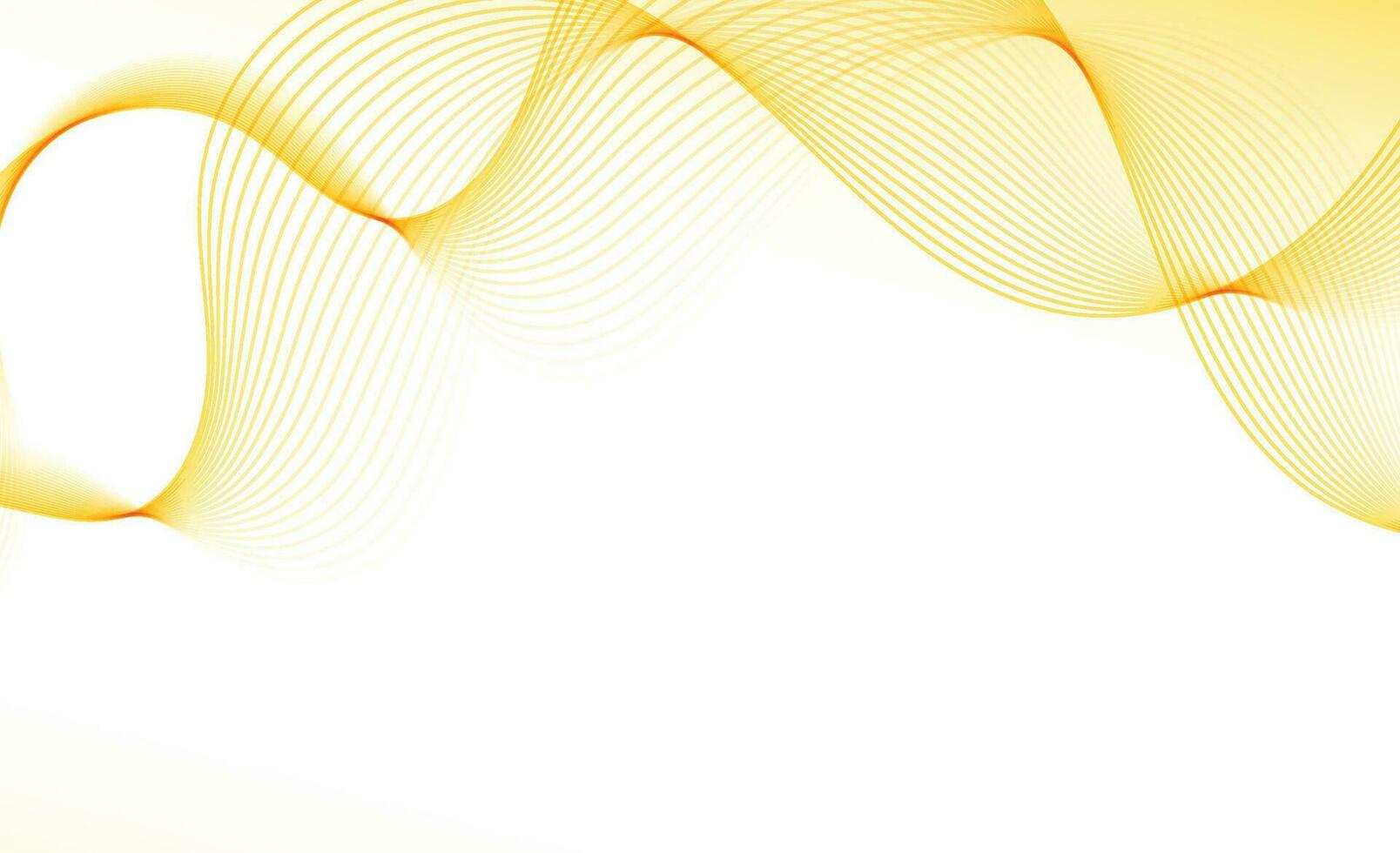 Abstract 3d template curved soft gold layered background with gold lines sparking with copy space for text. Luxury style. Vector illustration