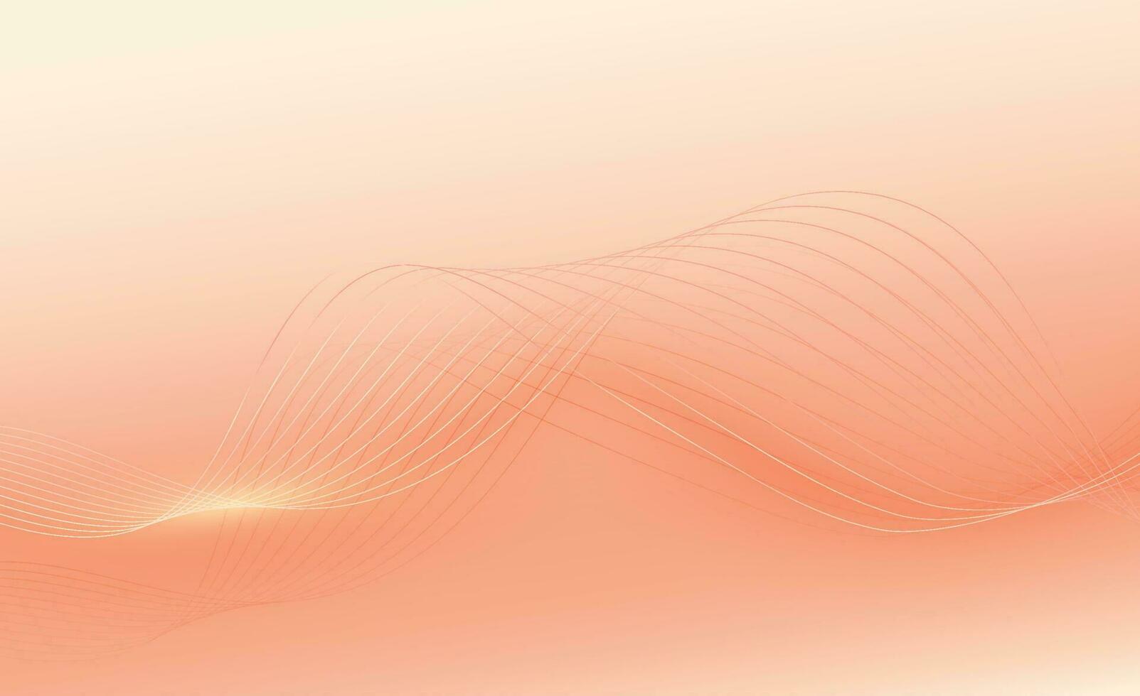 Abstract 3d template curved soft gold layered background with gold lines sparking with copy space for text. Luxury style. Vector illustration