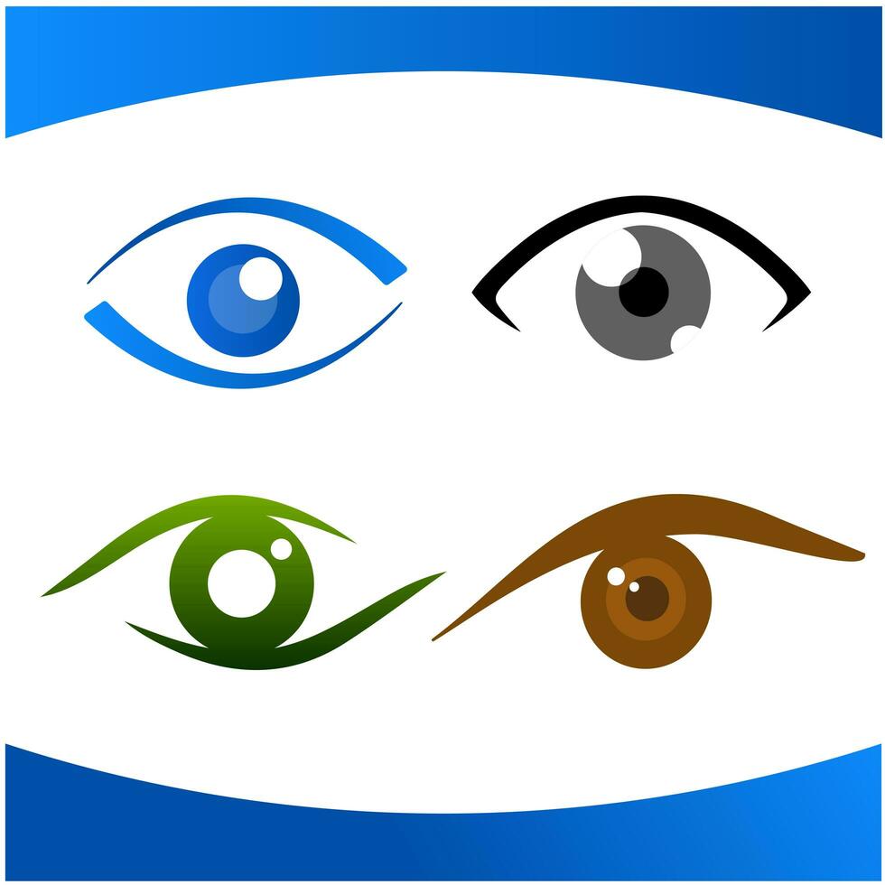 Eye Vision Abstract Modern Logo Bundle photo
