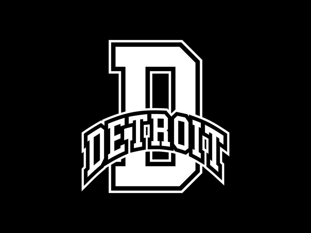 Streetwear clothing Detroit typography vector template graphic tees ready for print