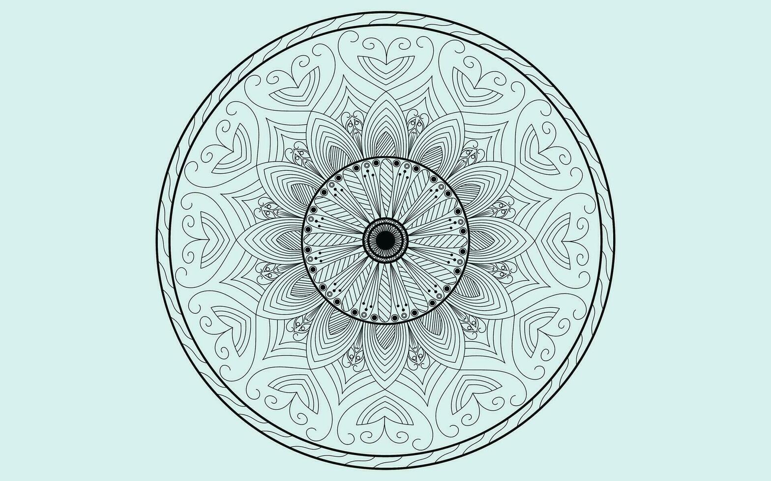 Luxury Mandala design print template vector