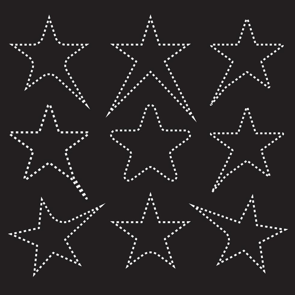 iconos de estrellas. estrellas centelleantes. destellos, explosión brillante. símbolos vectoriales de navidad aislados vector