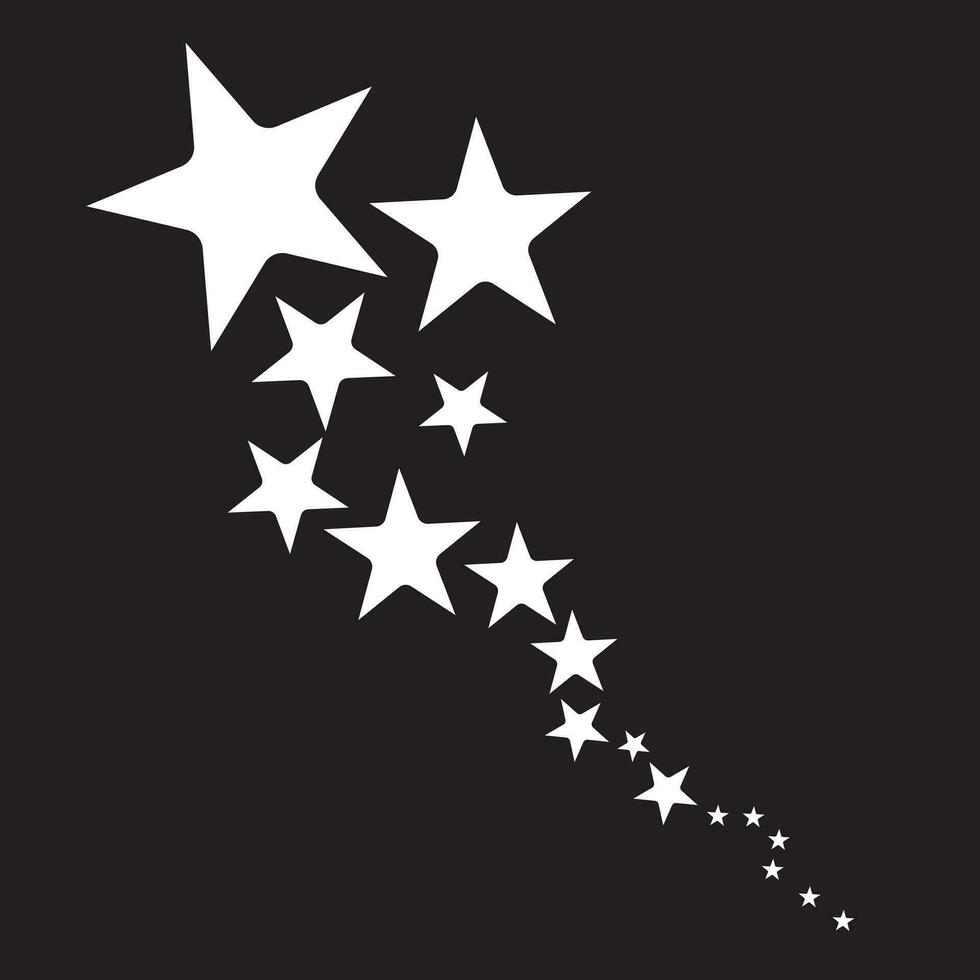 iconos de estrellas. estrellas centelleantes. destellos, explosión brillante. símbolos vectoriales de navidad aislados vector