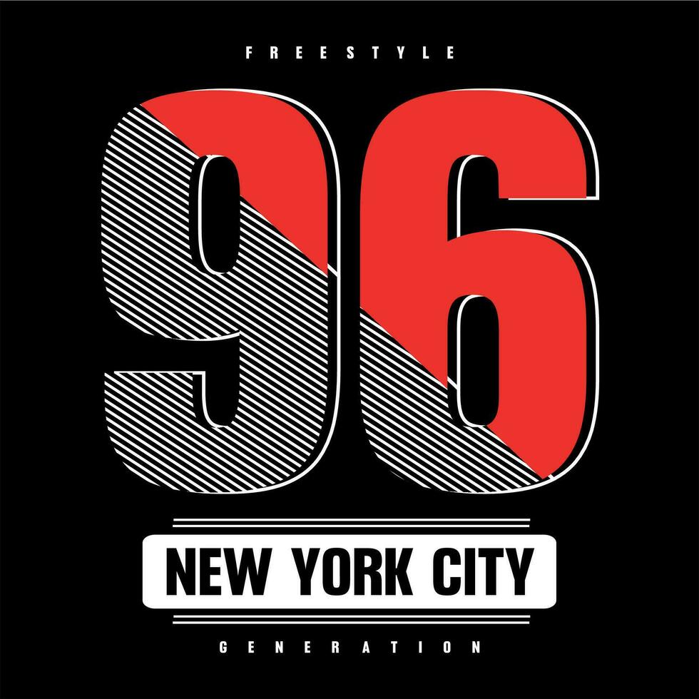 new york city typography design for t shirt vector