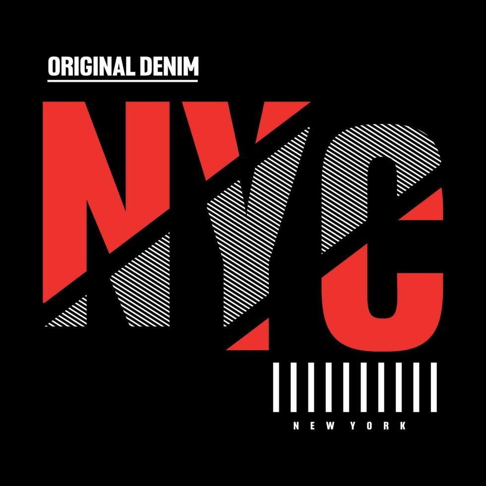 new york city typography design for t shirt vector