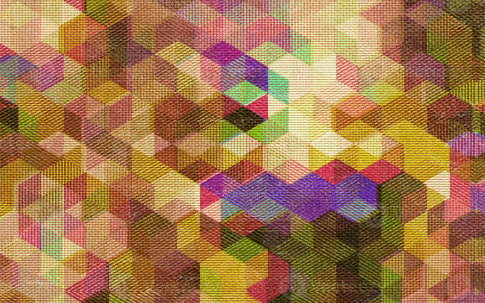 Exclusive abstract retro and vintage background. Colorful old square or cube patterns. Classical grunge canvas background design. Textured paper background. For business and advertise template design. photo