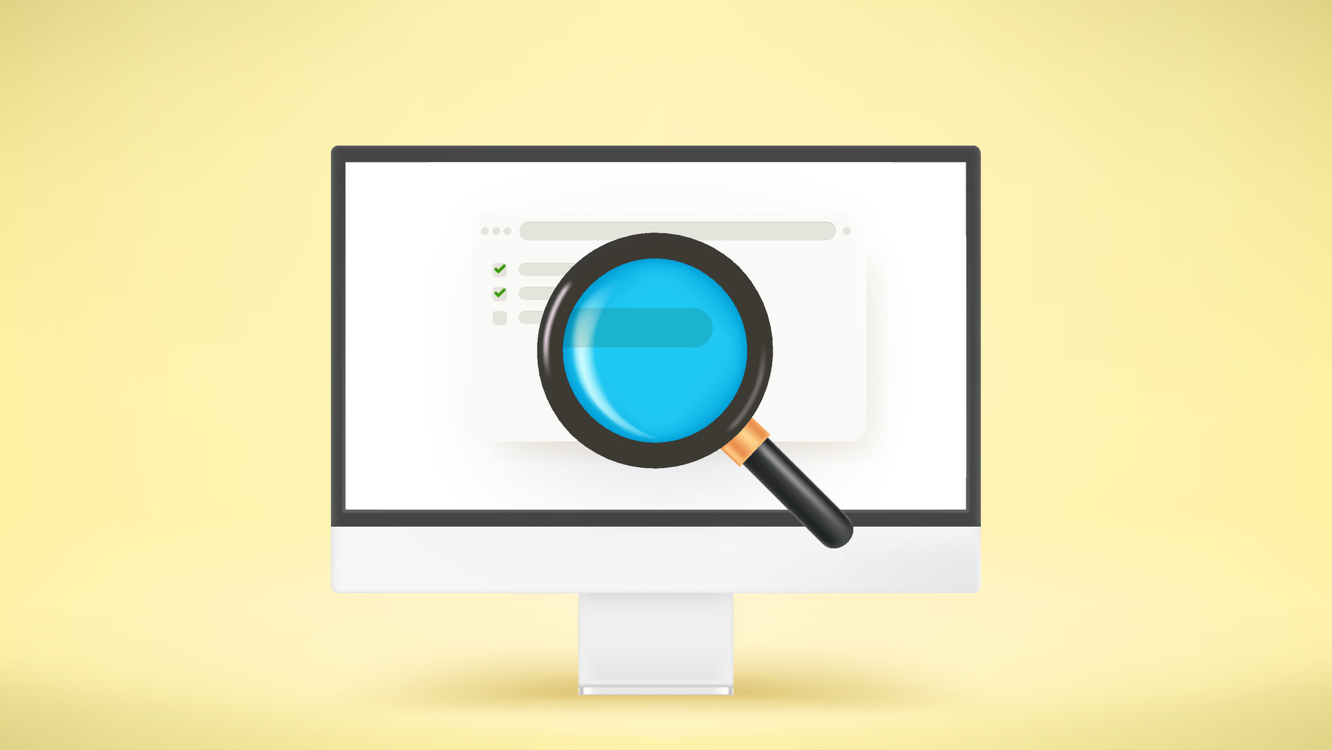 Modern computer with operating system user interface. Cloud technology ...
