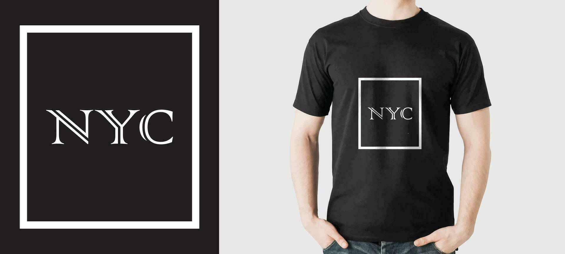 NYC  - New York City Stylish Typography T Shirt Design vector