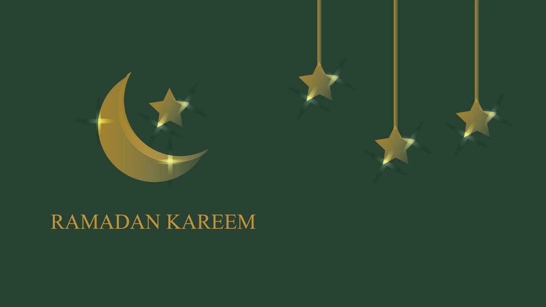 Greetings of Ramadan - Ramadan Kareem and Ramadan Mubarak vector