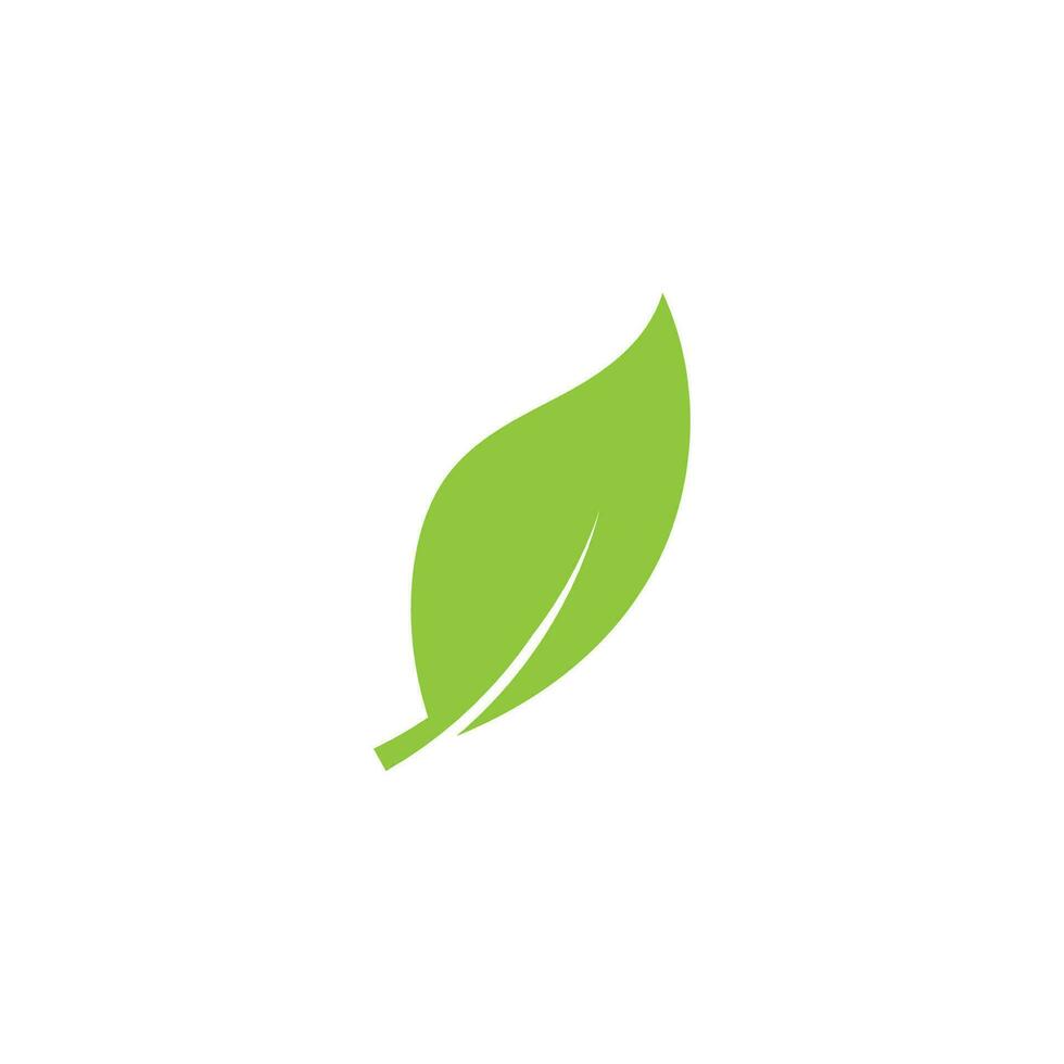logotipos de vector de elemento de naturaleza de ecología de hoja de árbol verde