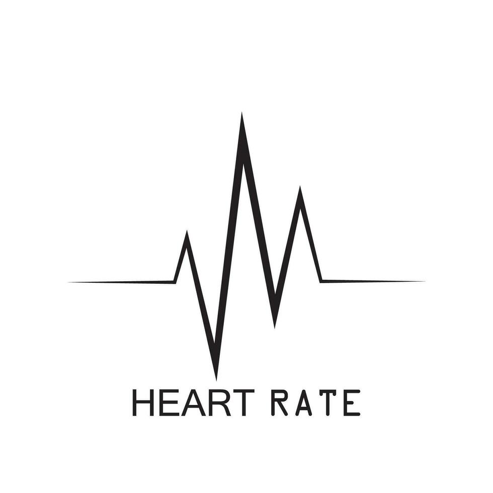 Hearbeat Pulse Icon Vector Illustration Logo Template