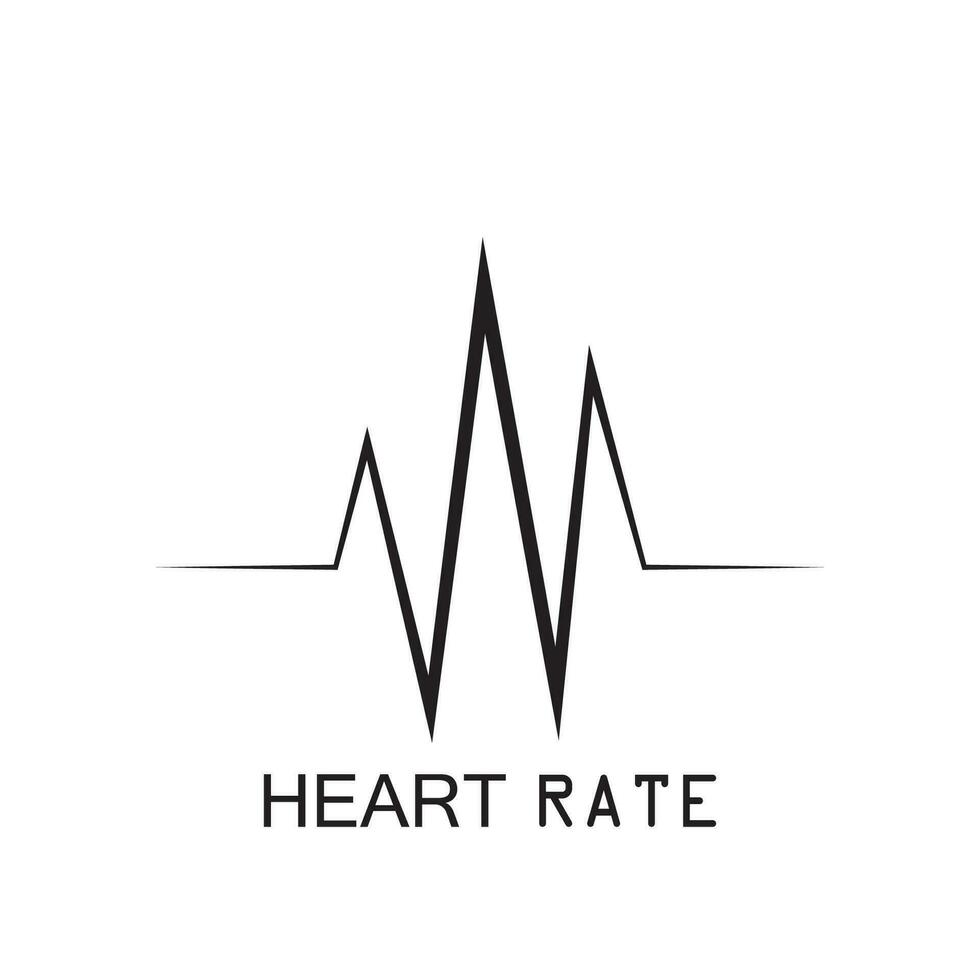 Hearbeat Pulse Icon Vector Illustration Logo Template