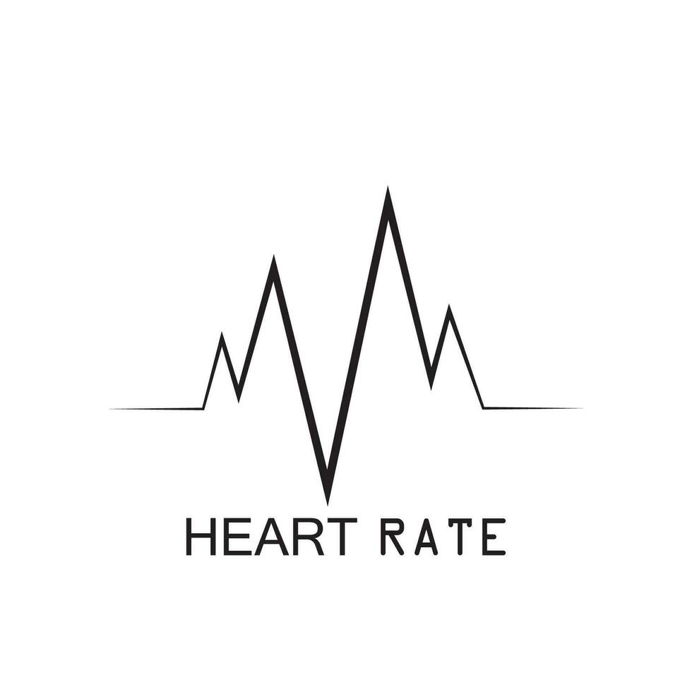 Hearbeat Pulse Icon Vector Illustration Logo Template