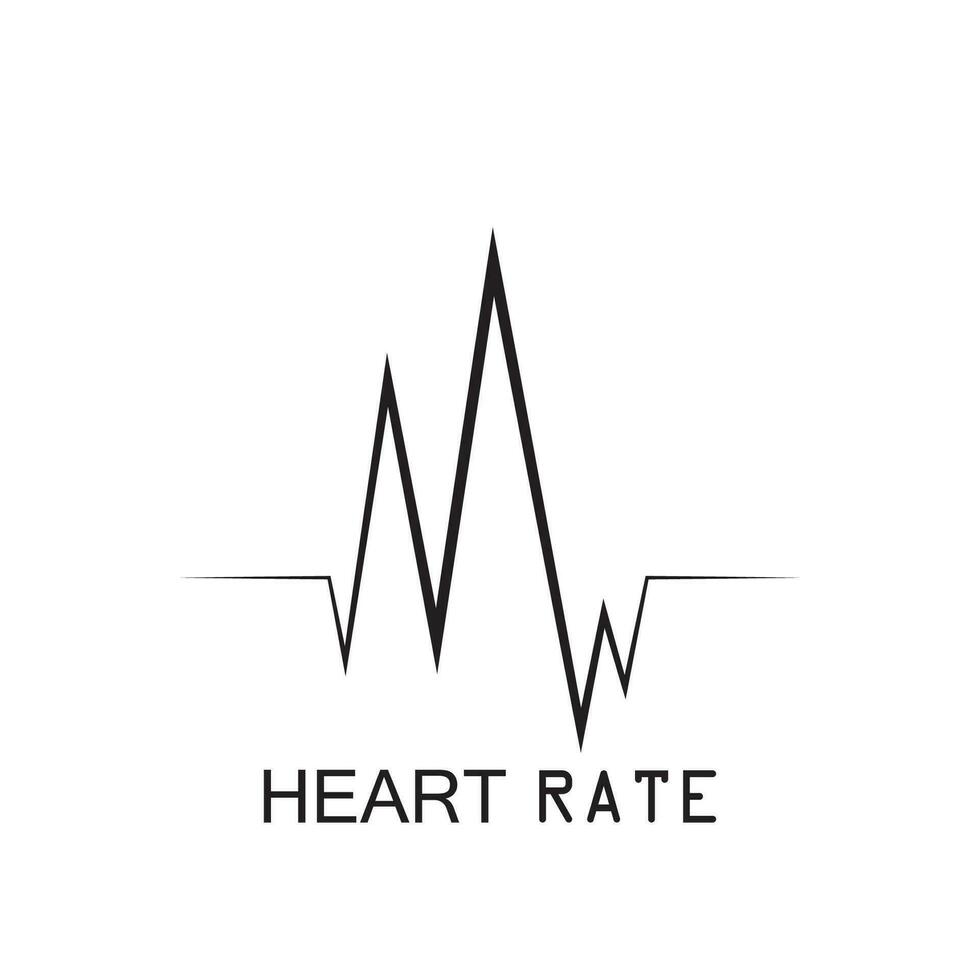 Hearbeat Pulse Icon Vector Illustration Logo Template