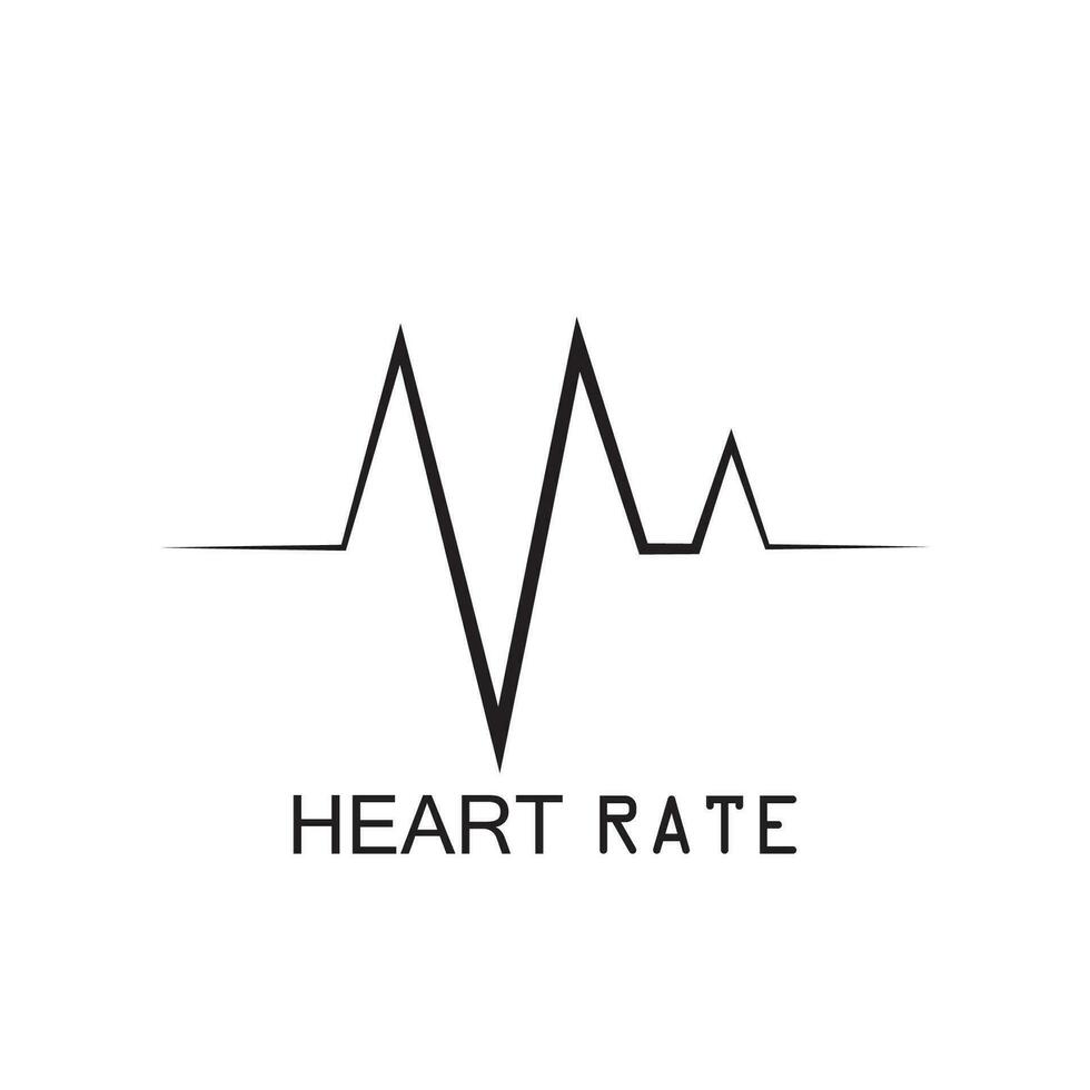 Hearbeat Pulse Icon Vector Illustration Logo Template