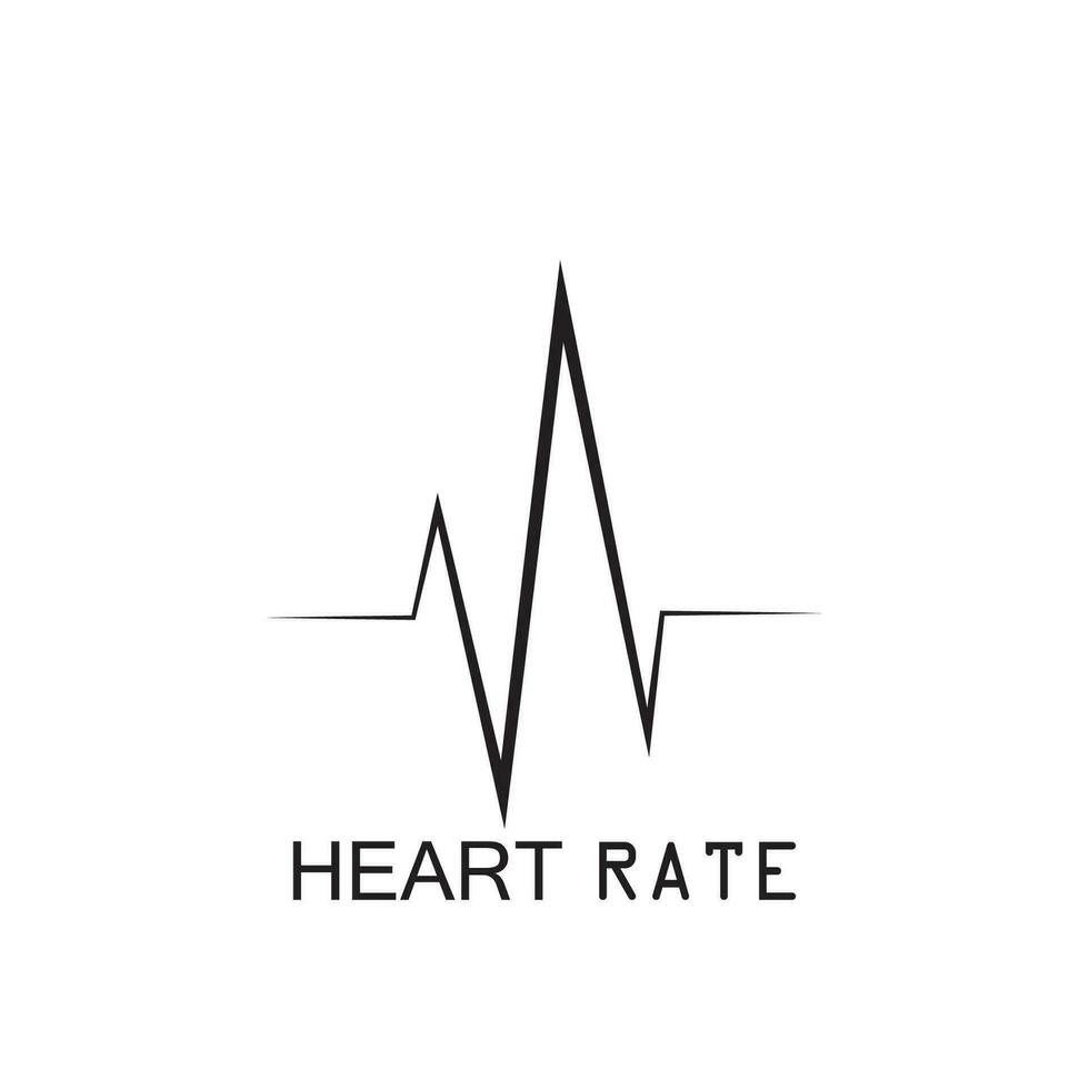 Hearbeat Pulse Icon Vector Illustration Logo Template