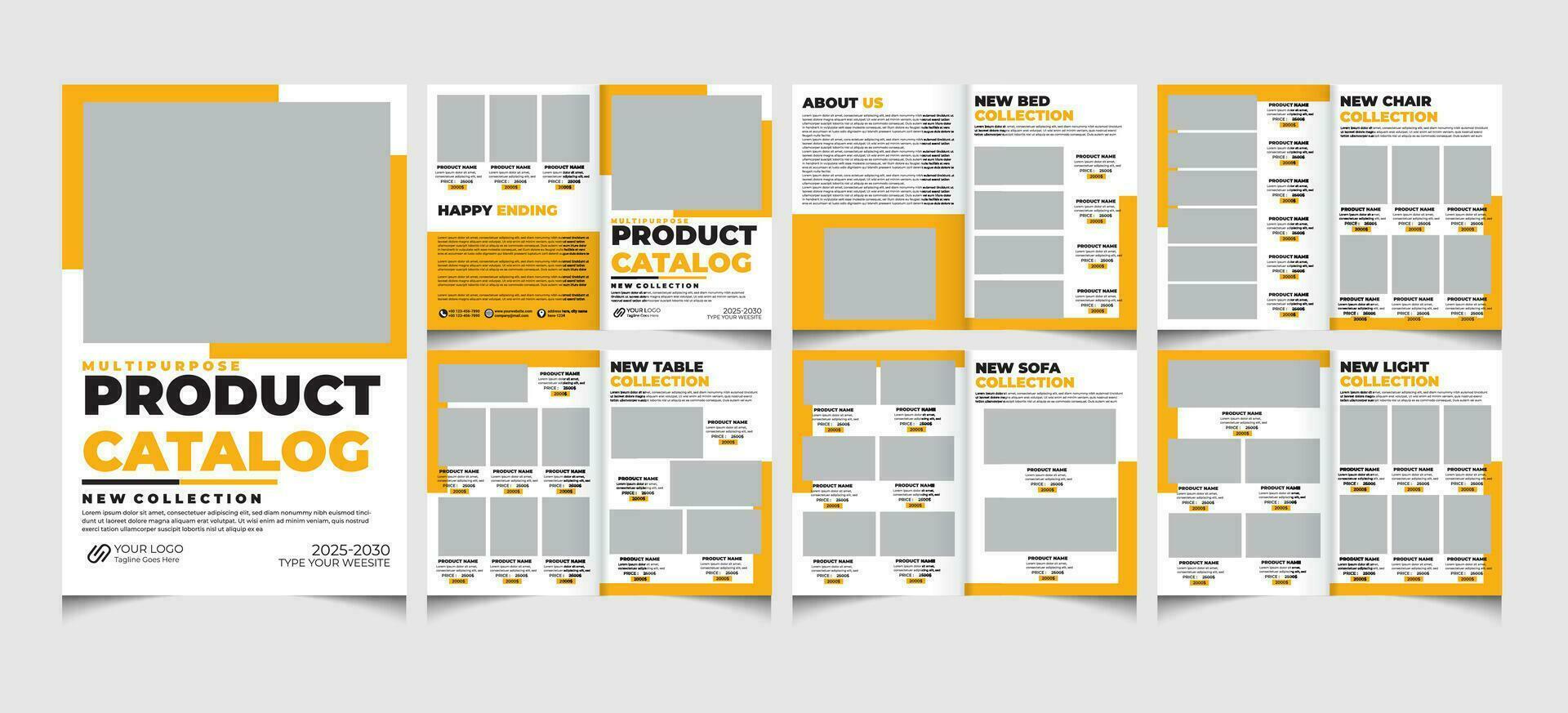 Product catalog and catalogue template.catalogue design. vector