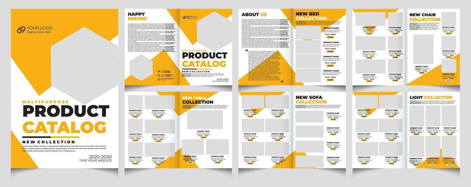 Product catalog and catalogue template.catalogue design. vector