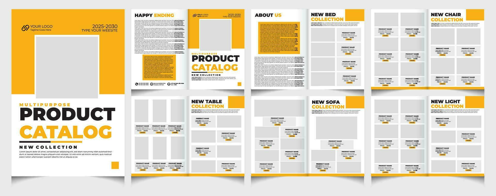 Product catalog and catalogue template.catalogue design. vector