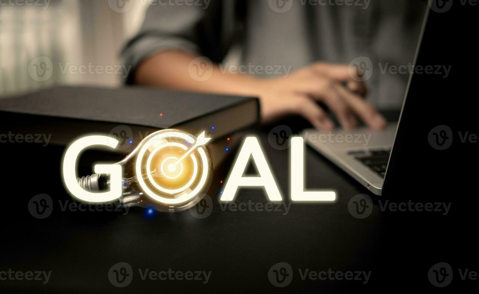 Innovation in goal and investment plans. Bulb light idea creativity inspiration strategy solution concept. photo