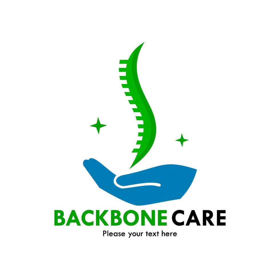 Backbone logo template illustration. suitable for medical, hospital, clinic, doctor, web etc vector