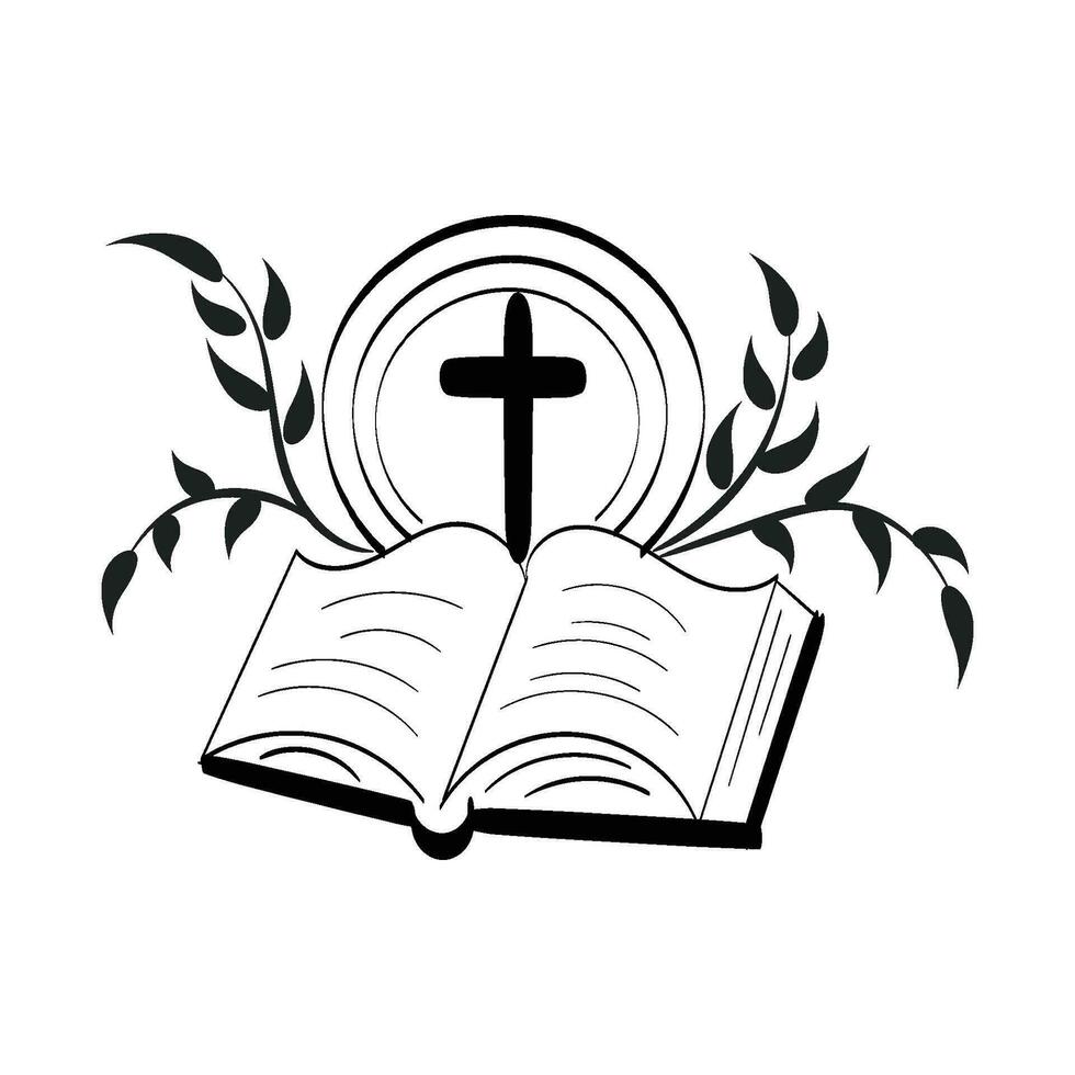 Christian Symbol design for print vector
